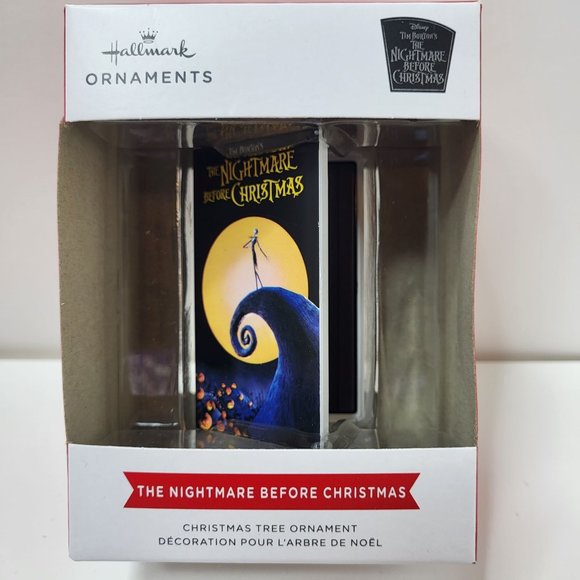 New Hallmark The Nightmare Before Christmas VHS Tape - Christmas Tree Ornament 2 - Picture 1 of 14